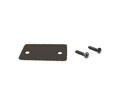 CRL SCECBL End Cap with Screws for Shallow "U" Channel - Black Powder Coat