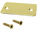 CRL SCECPB End Cap with Screws for Shallow "U" Channel - Polished Brass