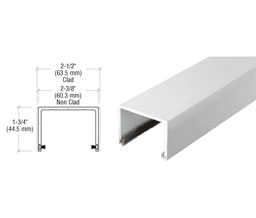 CRL SD1TTSA Sliding Door Top Rolling Track - Satin Anodized