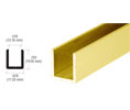 CRL SDCD1212BGA 144"- 1/2" Fixed Panel Shower Door Deep U-Channel - Brite Gold Anodized