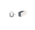 CRL SDCD38A 95"- 5/16" to 3/8" Fixed Panel Shower Door Deep U-Channel - Satin Anodized