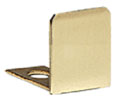 CRL SDCEC38BR End Cap for 3/8" Deep U-Channel - Polished Brass