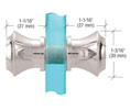 CRL SDK053CH Flair 053 Series Back-to-Back Knob - Polished Chrome