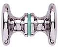 CRL SDK100CH Traditional 100 Series Back-to-Back Shower Door Knob - Polished Chrome