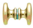 CRL SDK100SB Traditional 100 Series Back-to-Back Shower Door Knob - Satin Brass