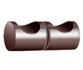 CRL SDK1400RB Back-to-Back 140 Series E-Z Grip Knob - Oil Rubbed Bronze