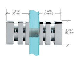 CRL SDK160CH Square 160 Series Back-to-Back Knob - Polished Chrome