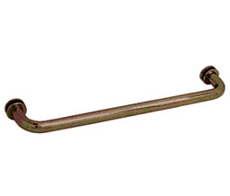 CRL SDTBS18BBRZ SD Series 18" Single-Sided Tubular Towel Bar with Metal Washers - Brushed Bronze