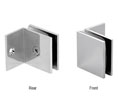 CRL SGC037CH Square 037 Series Fixed Panel With Small Leg Clamp - Polished Chrome