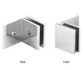 CRL SGC039CH Square 039 Series Fixed Panel With Large Leg Clamp - Polished Chrome