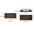 CRL SGC180BBRZ Square 180 Degree Glass-to-Glass Clamp - Brushed Bronze
