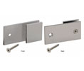 CRL SGC182BN Square Corner 182 Series "Y" Inline Glass Clamp - Brushed Nickel