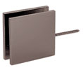 CRL SGC1860RB Square 186 Series Wall Mount Movable Transom Clamp - Oil Rubbed Bronze