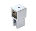 CRL SQ44CH Movable Bracket for 3/8" to 1/2" (10 to 12 mm) Glass - Polished Chrome