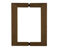 CRL SQ6X60RB SQ Series 6"X 6" Square Tubing Back-to-Back Pull Handle - Oil Rubbed Bronze