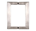 CRL SQ6X6BN SQ Series 6"X 6" Square Tubing Back-to-Back Pull Handle - Brushed Nickel