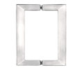 CRL SQ6X6CH SQ Series 6"X 6" Square Tubing Back-to-Back Pull Handle - Polished Chrome