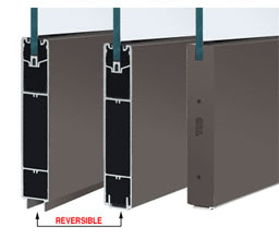 CRL SR10SDU3812SL 10" x 120" Square Sidelite Rail - Black Bronze Anodized