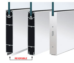 CRL SR10SSA3812SL 10" x 120" Square Sidelite Rail - Satin Anodized