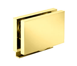 CRL SR4BR Essence Series Square Cornered Rollers for Sliding Systems - Polished Brass