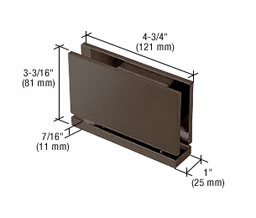 CRL SRCAR01ORB  Senior Cardiff Series Top or Bottom Mount Hinge - Oil Rubbed Bronze