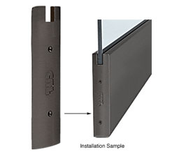 CRL SREC10SBL 10" Square Sidelite Rail End Caps - Black Powder Coat