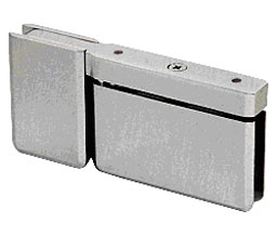 CRL SRPPH07BN Senior Prima Top or Bottom Mount Pivot Hinge with Attached U-Clamp - Brushed Nickel