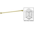 CRL SUP10BBRZ Fixed Panel Wall-To-Glass Support Bar - Brushed Bronze
