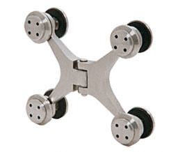 CRL SYD180BS Sydney Glass-to-Glass Mount Hinge - Brushed Stainless