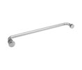 CRL TBCT18CH 18" Towel Bar With Traditional Knob - Polished Chrome