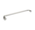 CRL TBCT18PN 18" Towel Bar With Traditional Knob - Polished Nickel