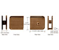 CRL UC79BBRZ Oversized Fixed Panel U-Clamps - Brushed Bronze