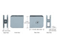 CRL UC79BN Oversized Fixed Panel U-Clamps - Brushed Nickel