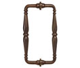 CRL V1C6X60RB Victorian Style 6" Back-to-Back Pull Handle - Oil Rubbed Bronze