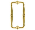 CRL V1C8X8SB Victorian Style 8" Back-to-Back Pull Handle - Satin Brass