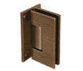 CRL V1E037BBRZ  Vienna  037 Series Wall Mount - Full Back Plate Hinge - Brushed Bronze 
