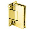CRL V1E037BR  Vienna  037 Series Wall Mount - Full Back Plate Hinge - Brass