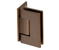 CRL V1E044BBRZ Vienna 044 Series Wall Mount Offset Back Plate Hinge - Brushed Bronze