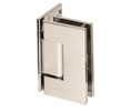 CRL V1E044PN Vienna 044 Series Wall Mount Offset Back Plate Hinge - Polished Nickel