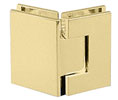 CRL V1E045SB Vienna 045 Series 135 Degree Glass-to-Glass Hinge - Satin Brass