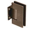 CRL V1E074BBRZ Vienna 074 Wall Mount Short Back Plate Hinge - Brushed Bronze