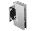 CRL V1E074PN Vienna 074 Wall Mount Short Back Plate Hinge - Polished Nickel