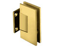 CRL V1E074SB Vienna 074 Wall Mount Short Back Plate Hinge - Satin Brass