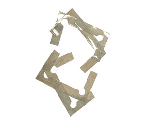 CRL V1E4GKCLR Vienna Hinge Replacement Gasket Pack with Fin - Clear Plastic
