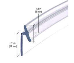 CRL V600CSGFT PVC Vinyl T Seal - Clear