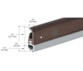 CRL WS167DV232 Extruded Aluminum with Triple Finger Vinyl Weatherseal for 72" x 80" Opening - Dark Bronze Anodized