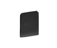 CRL WU2ECBL WU2 Series U-Channel End Cap - Black Powder Coat