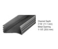 CRL WV3869 Adaptor Glazing Vinyl for 1" Sealed Insulated Glass Units - Black