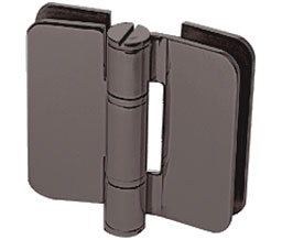 CRL ZUR070RB Zurich 07 Series 180 Degree Glass-to-Glass Inline Outswing Hinge - Oil Rubbed Bronze