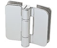 CRL ZUR07SS Zurich 07 Series 180 Degree Glass-to-Glass Inline Outswing Hinge - Satin Stainless Steel